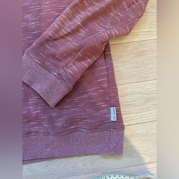 TED BAKER CREW NECK SWEATER/sweatshirt. Dusty rose size 3/small - medium. EUC - Picture 8 of 12